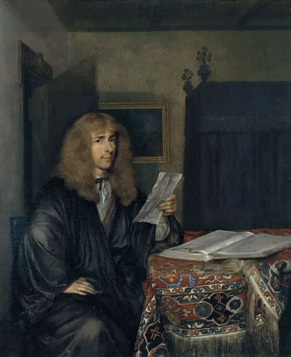 Framed Print : Portrait of a Man Reading a Document. Artist: Ter Borch, Gerard, the Younger (1617-1681) Framed Print : Portrait of a Man Reading a Document. Artist: Ter Borch, Gerard, the Younger (1617-1681)