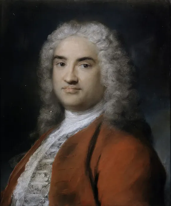 Framed Print : Portrait of a Man in Red, 1730-1735. Creator: Carriera, Rosalba Giovanna (1657-1757) Framed Print : Portrait of a Man in Red, 1730-1735. Creator: Carriera, Rosalba Giovanna (1657-1757)