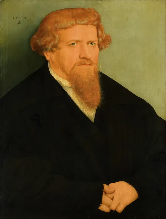 Framed Print : Portrait of a Man with a Red Beard, 1548. Creator: Lucas Cranach the Younger Framed Print : Portrait of a Man with a Red Beard, 1548. Creator: Lucas Cranach the Younger