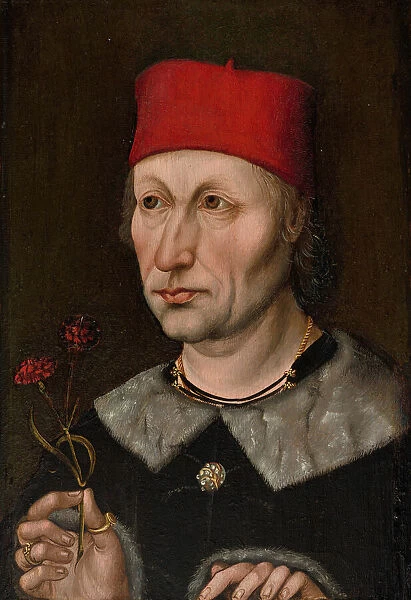 Portrait of a Man in a Red Cap, c. 1480. Creator: Unknown