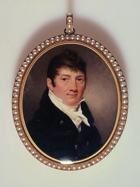 Portrait of a man, said to be a portrait of Sir N. Vincent, c1800. Creators: English School, Samuel John Stump
