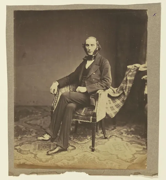 Framed Print : Portrait of a man, seated, 1850s. Creator: Roger Fenton Framed Print : Portrait of a man, seated, 1850s. Creator: Roger Fenton