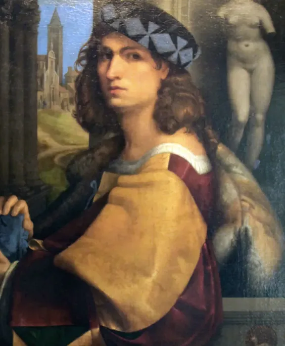 Framed Print : Portrait of a Man, (Self-portrait), 1512. Artist: Domenico Capriolo Framed Print : Portrait of a Man, (Self-portrait), 1512. Artist: Domenico Capriolo
