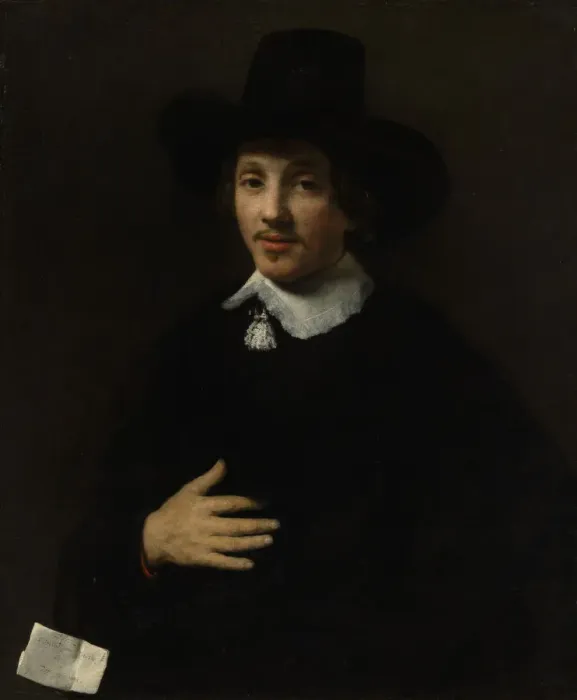 Framed Print : Portrait of a Man (Self-Portrait?), 1653 or 1655. Creator: Willem Drost Framed Print : Portrait of a Man (Self-Portrait?), 1653 or 1655. Creator: Willem Drost