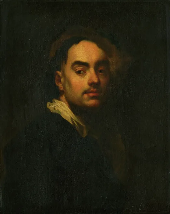 Framed Print : Portrait of a Man (Selfportrait), 1740. Creator: Franz Anton Palko Framed Print : Portrait of a Man (Selfportrait), 1740. Creator: Franz Anton Palko