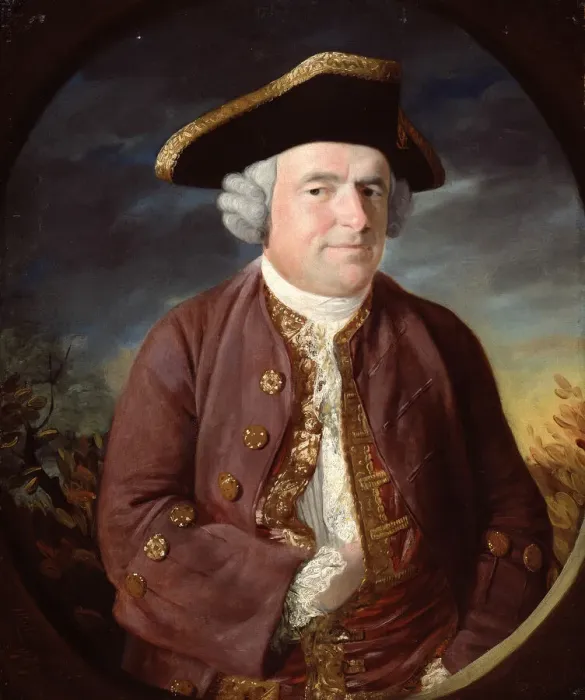 Framed Print : Portrait of a Man in a Tricorn Hat, 1767. Creator: John Russell Framed Print : Portrait of a Man in a Tricorn Hat, 1767. Creator: John Russell