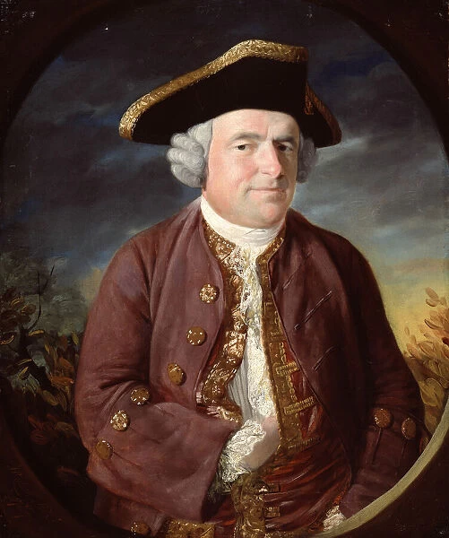 Portrait of a Man in a Tricorn Hat, 1767. Creator: John Russell