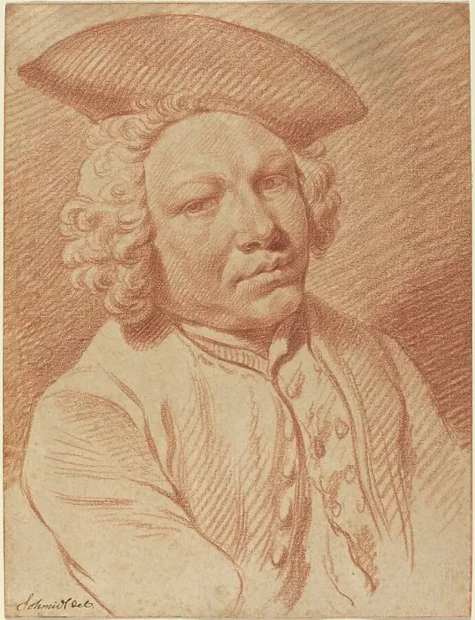 Framed Print : Portrait of a Man in a Tricorn Hat. Creator: Georg Friedrich Schmidt Framed Print : Portrait of a Man in a Tricorn Hat. Creator: Georg Friedrich Schmidt