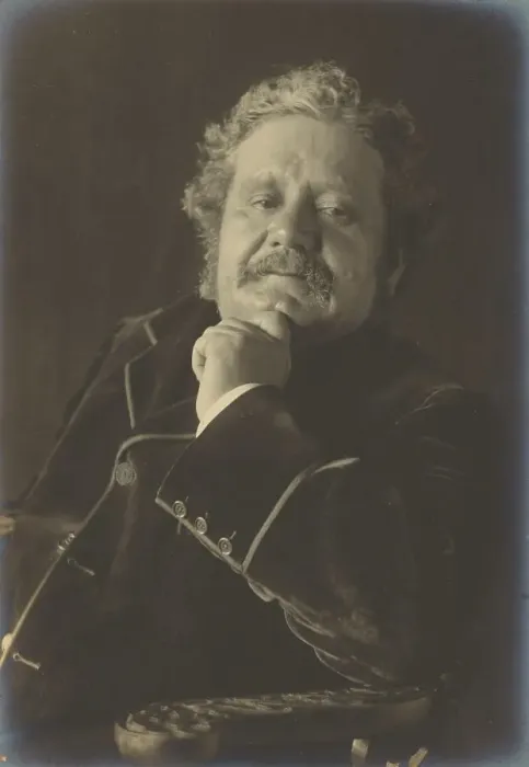 Framed Print : Portrait of a Man in Velvet Jacket, 1890-1900. Creator: Frederick Henry Evans Framed Print : Portrait of a Man in Velvet Jacket, 1890-1900. Creator: Frederick Henry Evans