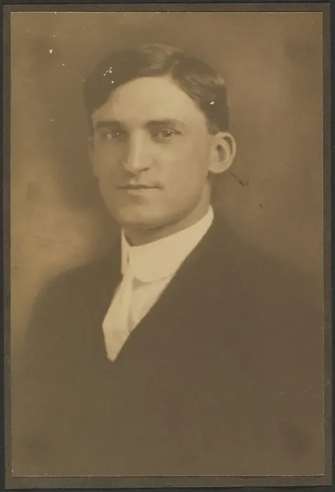 Framed Print : Portrait of a Man with Watch Chain (not visible), 1907-1924. Creator: Louis Fleckenstein Framed Print : Portrait of a Man with Watch Chain (not visible), 1907-1924. Creator: Louis Fleckenstein