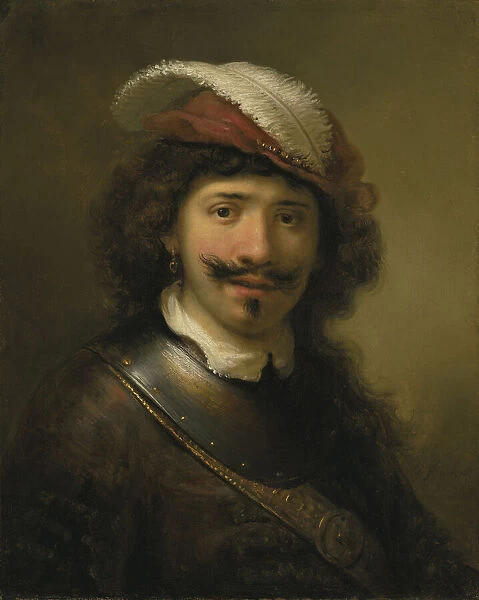 Portrait of a Man Wearing a Gorget and a Plumed Hat, 1636