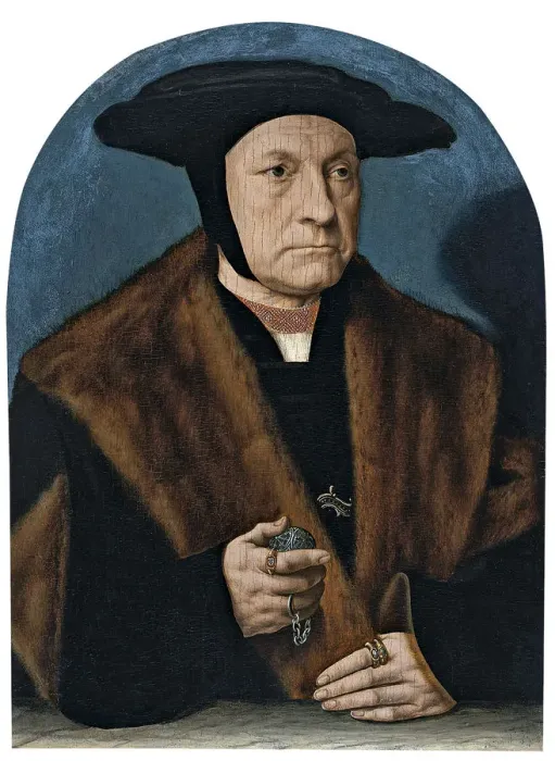 Framed Print : Portrait of a Man from the Weinsberg Family. Artist: Bruyn, Bartholomaeus (Barthel), the Elder (1493-1555) Framed Print : Portrait of a Man from the Weinsberg Family. Artist: Bruyn, Bartholomaeus (Barthel), the Elder (1493-1555)