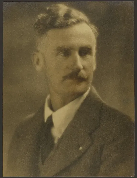 Framed Print : Portrait of a Man with White Lapel Pin, 1907-1943. Creator: Louis Fleckenstein Framed Print : Portrait of a Man with White Lapel Pin, 1907-1943. Creator: Louis Fleckenstein