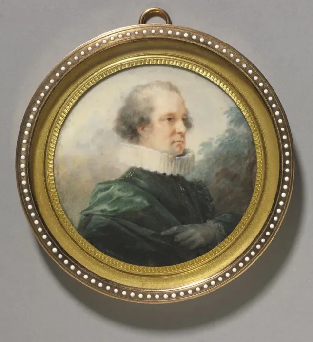 Framed Print : Portrait of a Man with a White Ruff, c. 1790. Creator: Heinrich Friedrich Füger (German Framed Print : Portrait of a Man with a White Ruff, c. 1790. Creator: Heinrich Friedrich Füger (German