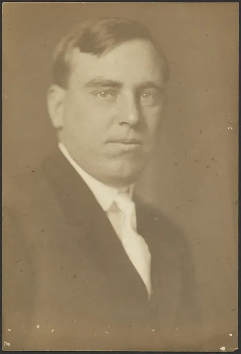 Framed Print : Portrait of a Man with White Tie, 1907-1943. Creator: Louis Fleckenstein Framed Print : Portrait of a Man with White Tie, 1907-1943. Creator: Louis Fleckenstein
