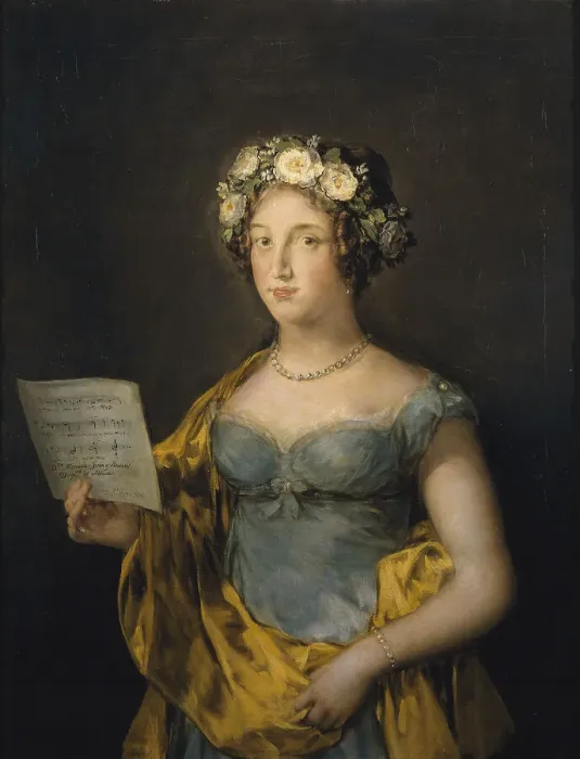 Framed Print : Portrait of Manuela Tellez Giron y Pimentel (1794-1838), Duchess of Abrantes, 1816. Artist: Goya, Francisco, de (1746-1828) Framed Print : Portrait of Manuela Tellez Giron y Pimentel (1794-1838), Duchess of Abrantes, 1816. Artist: Goya, Francisco, de (1746-1828)