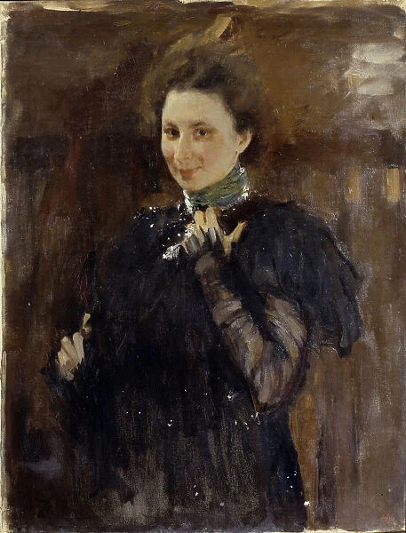Portrait of Mara Oliv (1870-1963), 1895. Artist: Serov, Valentin Alexandrovich (1865-1911)