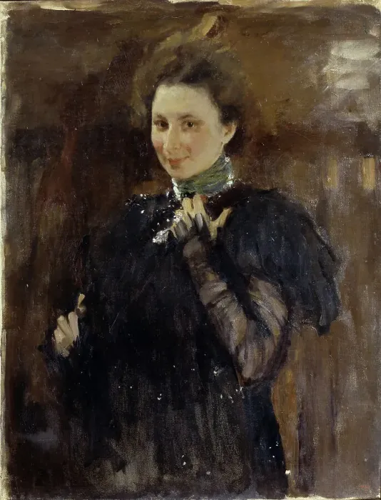 Framed Print : Portrait of Mara Oliv (1870-1963), 1895. Artist: Serov, Valentin Alexandrovich (1865-1911) Framed Print : Portrait of Mara Oliv (1870-1963), 1895. Artist: Serov, Valentin Alexandrovich (1865-1911)