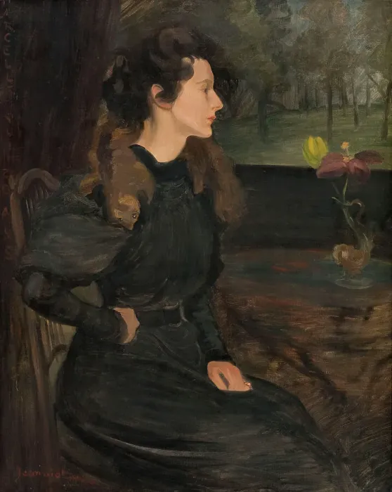 Framed Print : Portrait of Marcelle Jeanniot aged fifteen, 1896. Creator: Pierre Georges Jeanniot Framed Print : Portrait of Marcelle Jeanniot aged fifteen, 1896. Creator: Pierre Georges Jeanniot