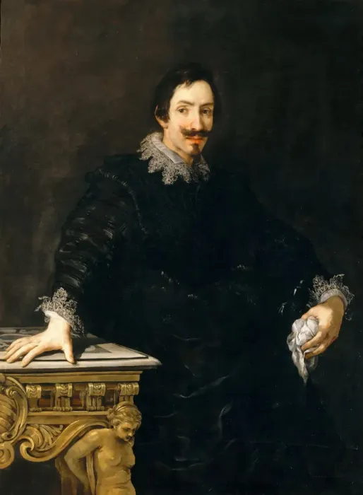 Framed Print : Portrait of Marcello Sacchetti (1586-1629), c1626 Framed Print : Portrait of Marcello Sacchetti (1586-1629), c1626