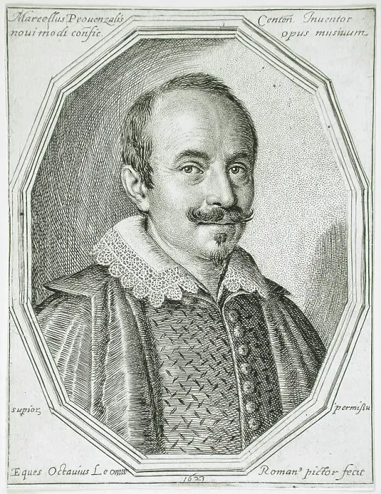 Framed Print : Portrait of Marcellus Provencalus, 1623. Creator: Ottavio Mario Leoni Framed Print : Portrait of Marcellus Provencalus, 1623. Creator: Ottavio Mario Leoni