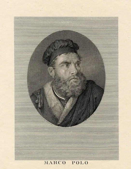 Framed Print : Portrait of Marco Polo, 1812. Creator: Matteini; Teodoro (1753-1831) Framed Print : Portrait of Marco Polo, 1812. Creator: Matteini; Teodoro (1753-1831)