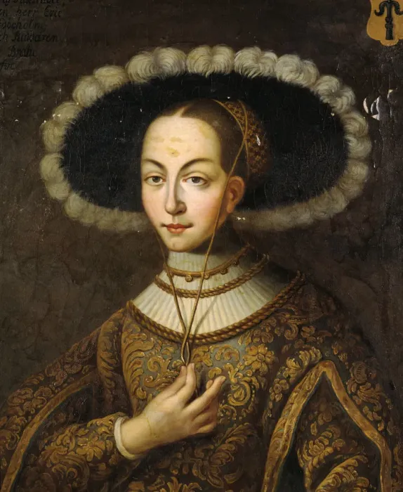 Framed Print : Portrait of Margareta Eriksdotter Vasa (1497-1536), sister of king Gustav I of Sweden