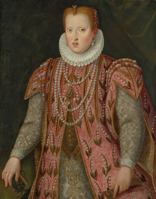 Framed Print : Portrait of Margherita Gonzaga (1564-1618), Duchess of Ferrara, Second half of the16th cen.. Creator: Anonymous Framed Print : Portrait of Margherita Gonzaga (1564-1618), Duchess of Ferrara, Second half of the16th cen.. Creator: Anonymous