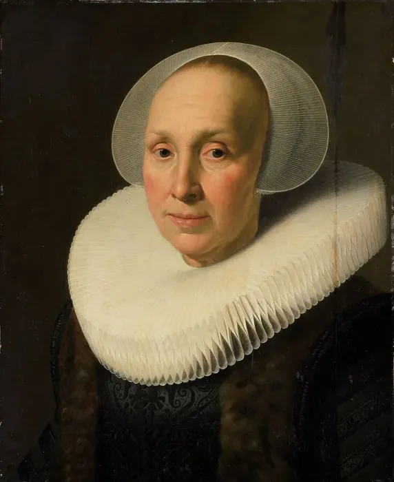 Framed Print : Portrait of Margriet Benningh (1565-1641), c.1629-c.1640. Creator: Nicolaes Eliasz Pickenoy (attributed to) Framed Print : Portrait of Margriet Benningh (1565-1641), c.1629-c.1640. Creator: Nicolaes Eliasz Pickenoy (attributed to)