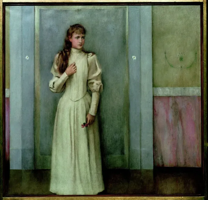 Framed Print : Portrait of Marguerite Landuyt, 1896 Framed Print : Portrait of Marguerite Landuyt, 1896