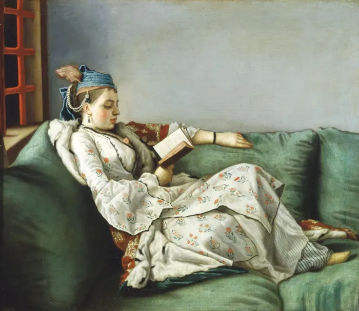 Framed Print : Portrait of Maria Adelaide of France in Turkish Dress, 1753. Artist: Liotard, Jean-Etienne (1702-1789) Framed Print : Portrait of Maria Adelaide of France in Turkish Dress, 1753. Artist: Liotard, Jean-Etienne (1702-1789)