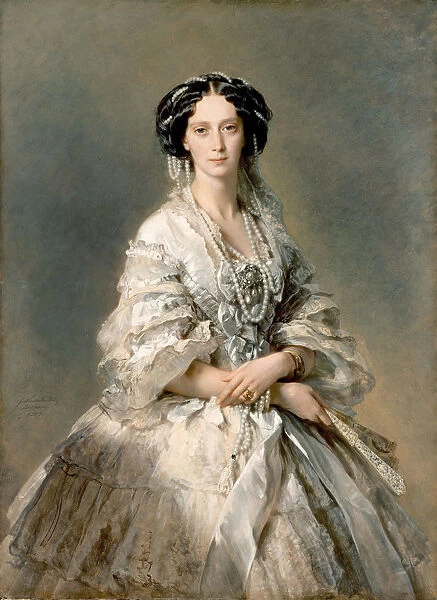 Portrait of Maria Alexandrovna, 1857. Artist: Franz Xaver Winterhalter