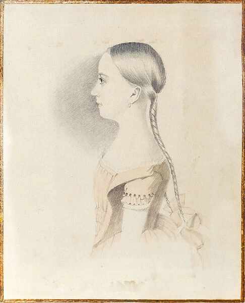 Portrait of Maria Alexandrovna Pushkina (1832-1919), 1844