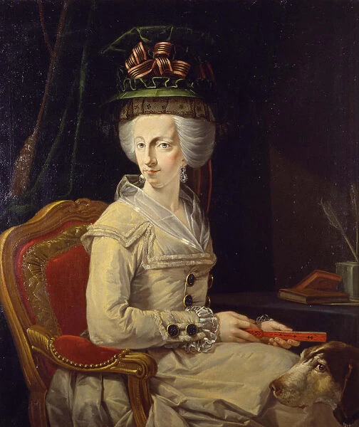Portrait of Maria Amalia of Austria (1746-1804), Duchess of Parma. Artist: Muzzi, Domenico (1742-1812)