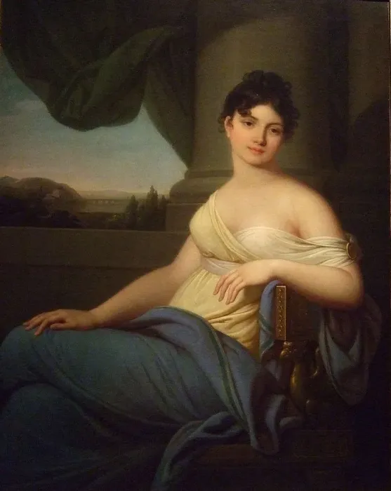 Framed Print : Portrait of Maria Antonovna Naryshkina, 1807. Artist: Grassi, Jozef (1757-1838) Framed Print : Portrait of Maria Antonovna Naryshkina, 1807. Artist: Grassi, Jozef (1757-1838)