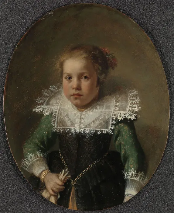 Framed Print : Portrait of Maria Cornelisdr van Esch, 1632. Creator: Anon Framed Print : Portrait of Maria Cornelisdr van Esch, 1632. Creator: Anon