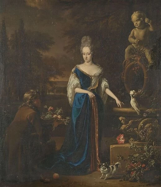 Portrait of Maria Cornelisz, Wife of Silvester van Tongeren, 1680-1719. Creator: Jan Weenix