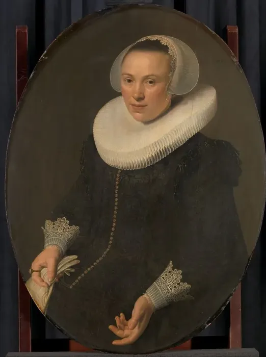 Framed Print : Portrait of Maria Joachimsdr Swartenhont (1598-1631), 1627. Creator: Nicolaes Eliasz Pickenoy Framed Print : Portrait of Maria Joachimsdr Swartenhont (1598-1631), 1627. Creator: Nicolaes Eliasz Pickenoy