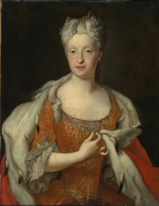Framed Print : Portrait of Maria Josepha of Austria (1699-1757), 18th century. Creator: Silvestre, Louis de (1675-1760) Framed Print : Portrait of Maria Josepha of Austria (1699-1757), 18th century. Creator: Silvestre, Louis de (1675-1760)