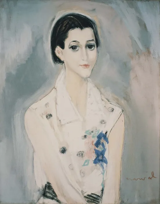 Framed Print : Portrait of Maria Lani, c1929. Creator: Marval, Jacqueline (1866-1932) Framed Print : Portrait of Maria Lani, c1929. Creator: Marval, Jacqueline (1866-1932)