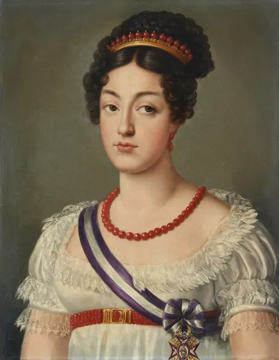 Framed Print : Portrait of Maria Luisa of Spain (1782-1824), Queen of Etruria, Duchess of Lucca, early 19th cen. Creator: Anonymous () Framed Print : Portrait of Maria Luisa of Spain (1782-1824), Queen of Etruria, Duchess of Lucca, early 19th cen. Creator: Anonymous ()