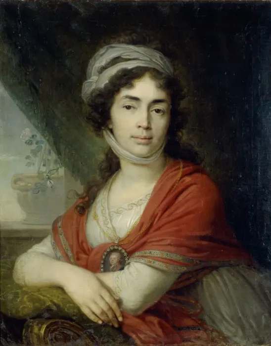 Framed Print : Portrait of Maria (Marfa) Dmitrievna Dunina, nee Norova, 1799. Artist: Borovikovsky, Vladimir Lukich (1757-1825) Framed Print : Portrait of Maria (Marfa) Dmitrievna Dunina, nee Norova, 1799. Artist: Borovikovsky, Vladimir Lukich (1757-1825)