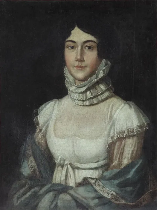 Framed Print : Portrait of Maria Mikhaylovna Lermontova (1795-1817), 1810s. Artist: Anonymous Framed Print : Portrait of Maria Mikhaylovna Lermontova (1795-1817), 1810s. Artist: Anonymous