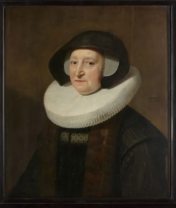 Framed Print : Portrait of Maria Petitpas (?-1640), 1637. Creator: Workshop of Michiel Jansz van Mierevelt Framed Print : Portrait of Maria Petitpas (?-1640), 1637. Creator: Workshop of Michiel Jansz van Mierevelt