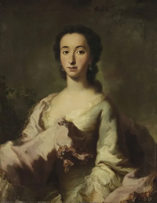 Framed Print : Portrait of Maria Rosa Walburga von Soyer, 1750. Creator: Georg Desmarees Framed Print : Portrait of Maria Rosa Walburga von Soyer, 1750. Creator: Georg Desmarees