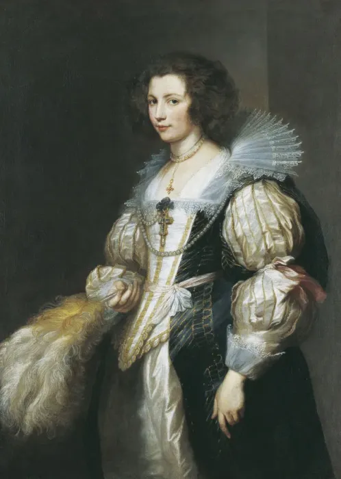 Framed Print : Portrait of Maria de Tassis (1611-1638). Artist: Dyck, Sir Anthony van (1599-1641) Framed Print : Portrait of Maria de Tassis (1611-1638). Artist: Dyck, Sir Anthony van (1599-1641)
