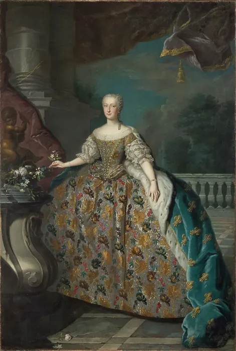 Framed Print : Portrait of Maria Teresa Rafaela (1726-1746), Infanta of Spain, c.1745. Creator: Anonymous Framed Print : Portrait of Maria Teresa Rafaela (1726-1746), Infanta of Spain, c.1745. Creator: Anonymous