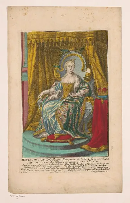 Framed Print : Portrait of Maria Theresia, 1741-1757. Creator: Paul Friedrich Engelbrecht Framed Print : Portrait of Maria Theresia, 1741-1757. Creator: Paul Friedrich Engelbrecht