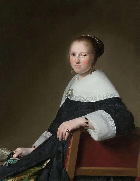 Portrait of Maria van Strijp, 1652. Creator: Jan Verspronck