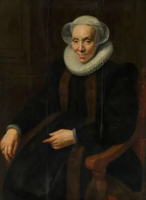 Framed Print : Portrait of Maria van Utrecht (c.1552 / 53-1629), 1615. Creator: Paulus Moreelse Framed Print : Portrait of Maria van Utrecht (c.1552 / 53-1629), 1615. Creator: Paulus Moreelse